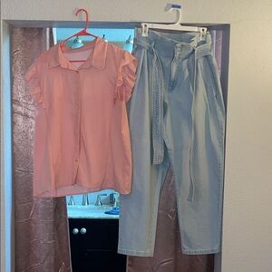 Light Blue Women's Pants